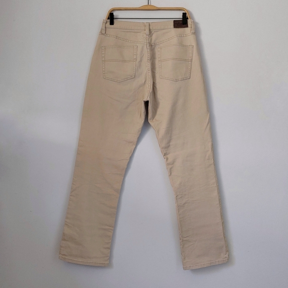 Vintage L.L Bean 1912 Straight Leg Jeans Size 12 Tall Khaki Tan - Picture 3 of 16